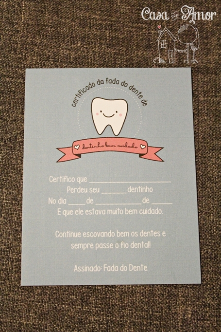 A fada do dente (com arquivo pra download)  Casa com Amor